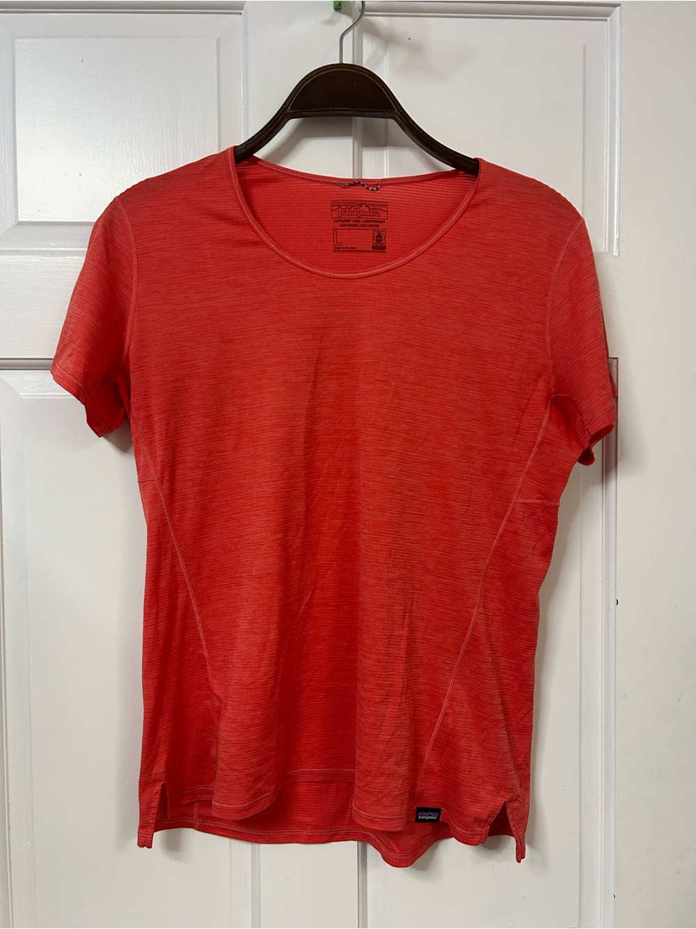 Patagonia Women’s Short-Sleeve Crew Tee in Coral Red